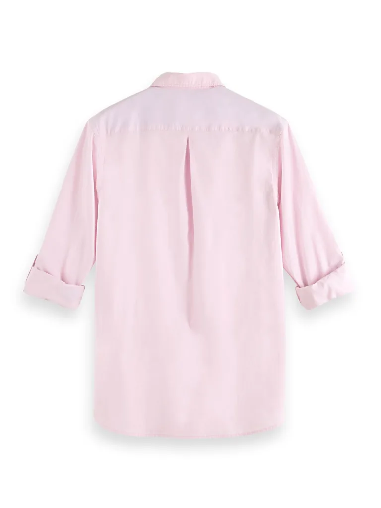 Scotch & Soda 171611 : Slim fit poplin shirt, Stone pink - Image 5
