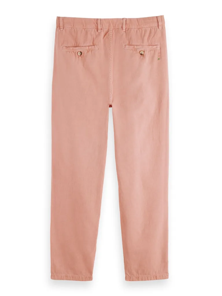 Scotch & Soda 171549 :  The Drift regular tapered-fit garment-dyed jogger, Flamingo - Image 9