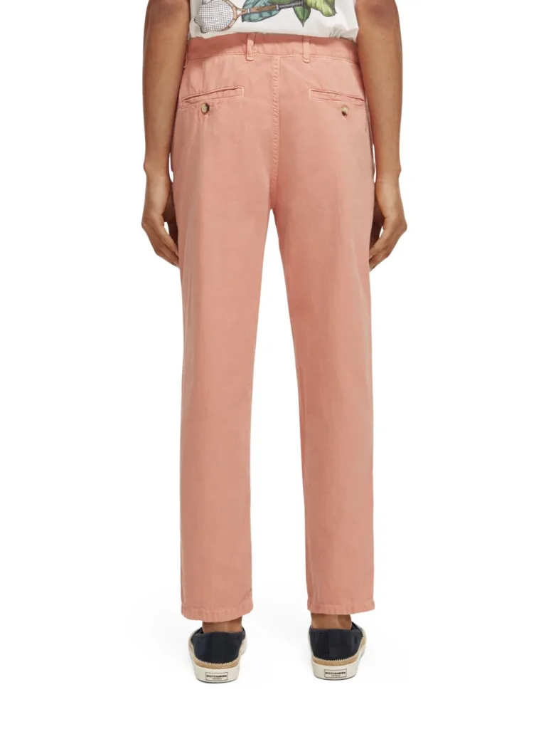 Scotch & Soda 171549 :  The Drift regular tapered-fit garment-dyed jogger, Flamingo - Image 7