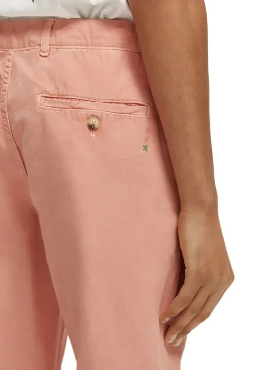 Scotch & Soda 171549 :  The Drift regular tapered-fit garment-dyed jogger, Flamingo - Image 6