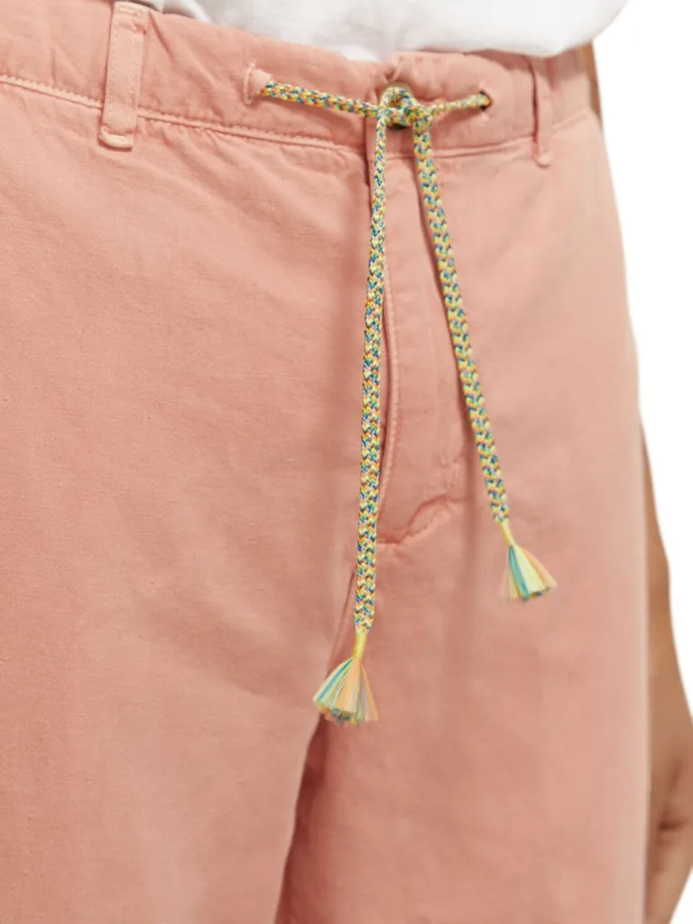 Scotch & Soda 171549 :  The Drift regular tapered-fit garment-dyed jogger, Flamingo - Image 5