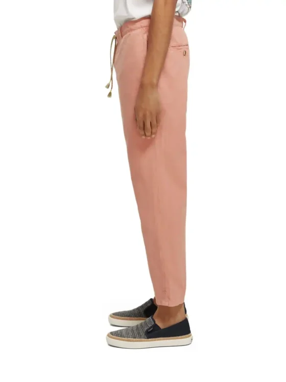 Scotch & Soda 171549 :  The Drift regular tapered-fit garment-dyed jogger, Flamingo - Image 2