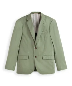 Scotch & Soda 171558:  Single-breasted poplin blazer, Army