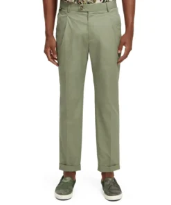 Scotch & Soda 171538 : The Blake poplin chino, Army