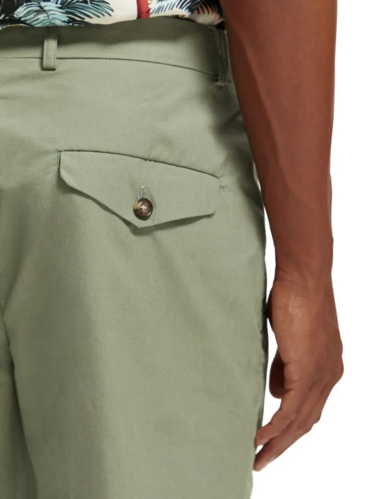 Scotch & Soda 171538 : The Blake poplin chino, Army - Image 5