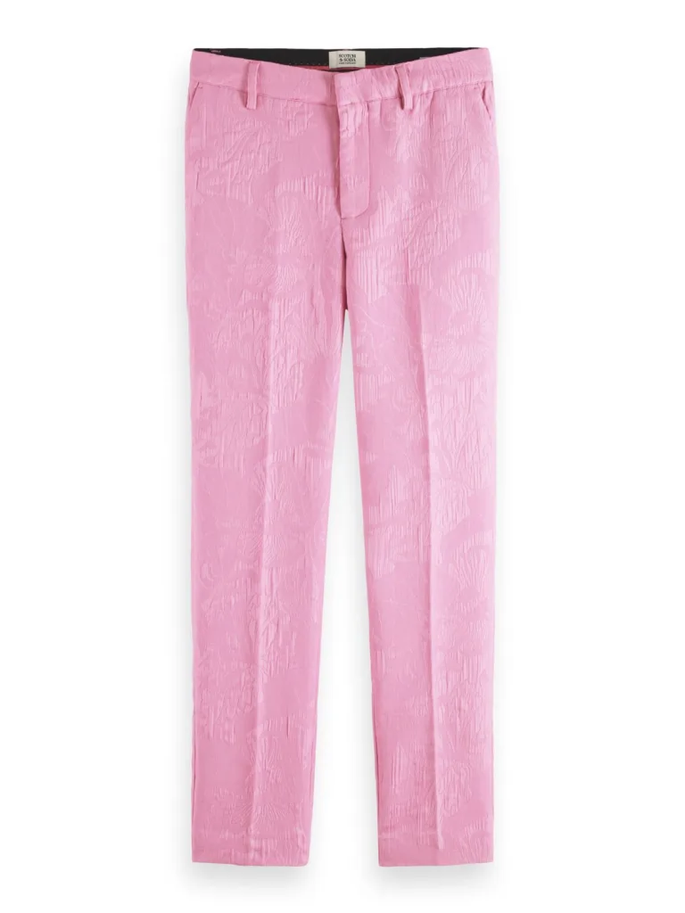 Scotch & Soda 171925 : The Lowry mid-rise slim fit trousers, Orchid pink - Image 3