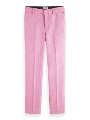 Scotch & Soda 171925 : The Lowry mid-rise slim fit trousers, Orchid pink image1