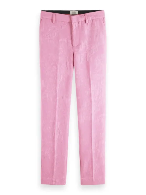 Scotch & Soda 171925 : The Lowry mid-rise slim fit trousers, Orchid pink image1