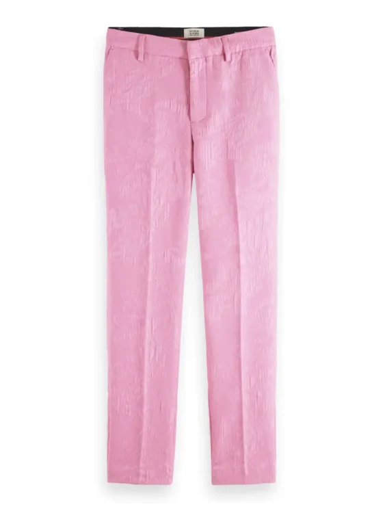Scotch & Soda 171925 : The Lowry mid-rise slim fit trousers, Orchid pink - Image 3