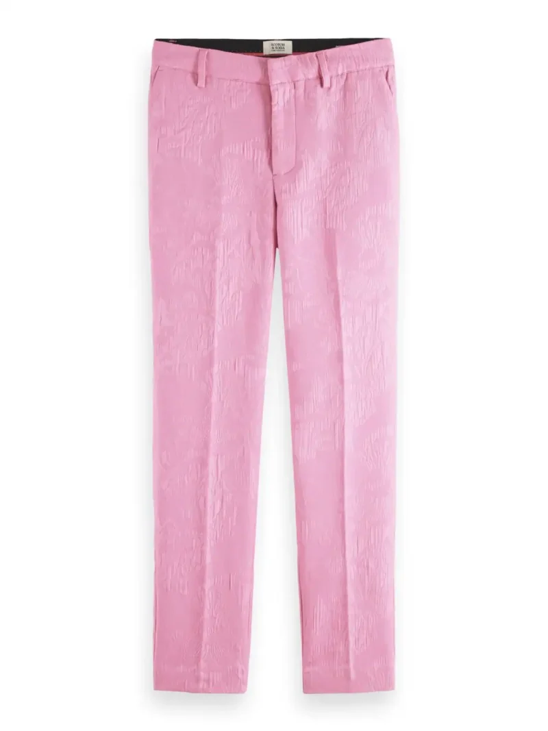 Scotch & Soda 171925 : The Lowry mid-rise slim fit trousers, Orchid pink - Image 3