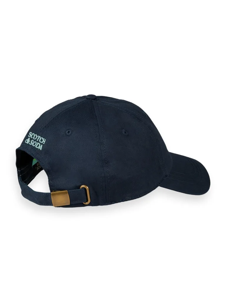 Scotch & Soda 172489 : Embroidered twill cap, Navy - Image 3