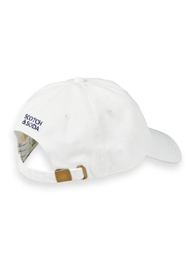 Scotch & Soda 172489 : Embroidered twill cap, White - Image 2