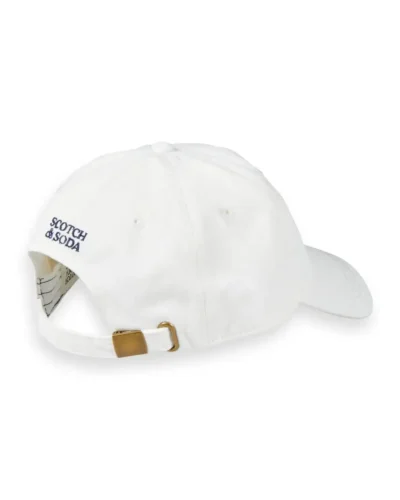 Alternative view of Scotch & Soda 172489 : Embroidered twill cap, White