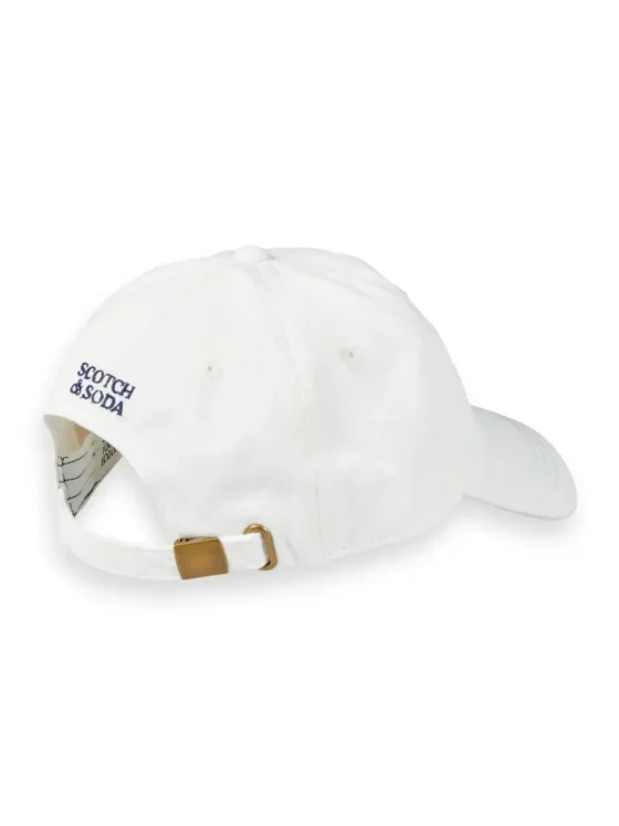 Scotch & Soda 172489 : Embroidered twill cap, White - Image 2