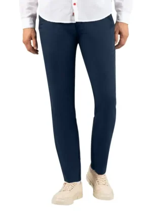 Timezone - Regular LuiTZ decoration linen pants, Navy