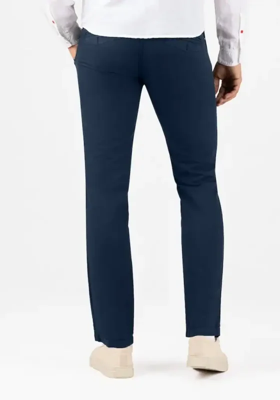 Timezone - Regular LuiTZ decoration linen pants, Navy - Image 4