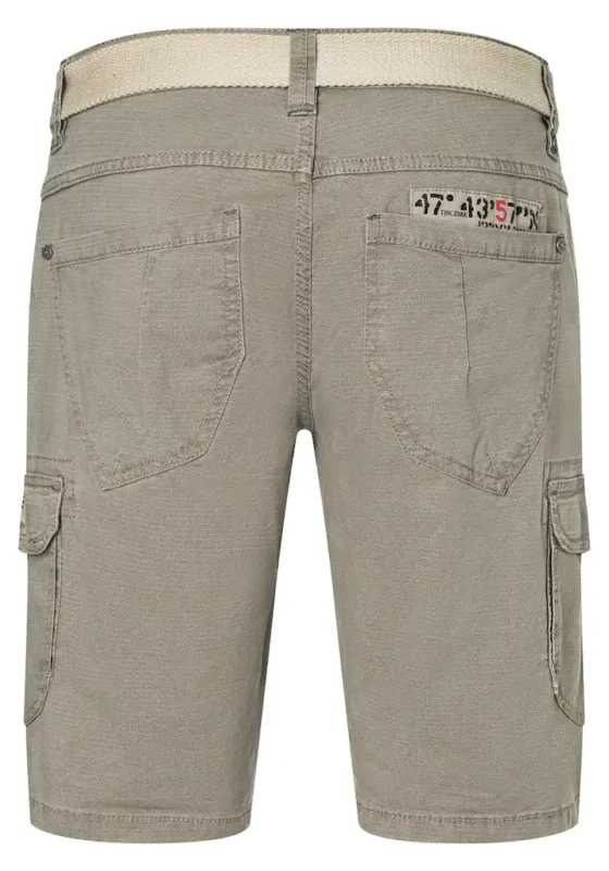 Timezone: RykerTZ  Regular fit cargo shorts, Beige - Image 3