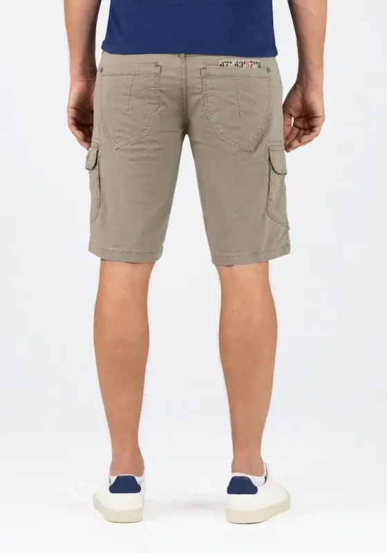 Timezone: RykerTZ  Regular fit cargo shorts, Beige - Image 4