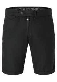 Alternative view of Timezone - Slim Janno linen blend Shorts, Washed black