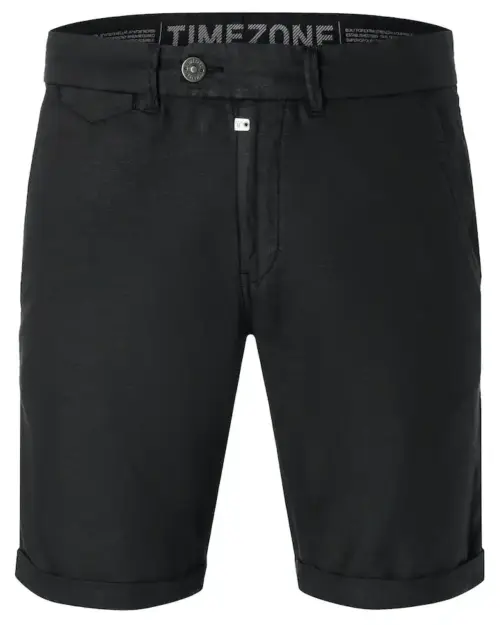 Alternative view of Timezone - Slim Janno linen blend Shorts, Washed black