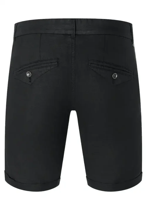 Timezone - Slim Janno linen blend Shorts, Washed black - Image 4