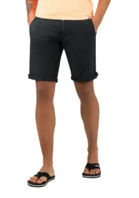 Timezone - Slim Janno linen blend Shorts, Washed black