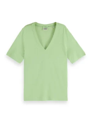 Alternative view of Scotch & Soda 171790 : V-neck Linen blend T-shirt