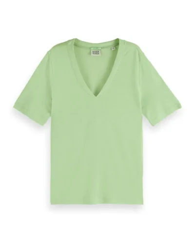 Alternative view of Scotch & Soda 171790 : V-neck Linen blend T-shirt