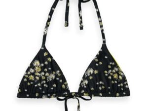 Scotch & Soda 172293 : Reversible bikini top, Dandelion black