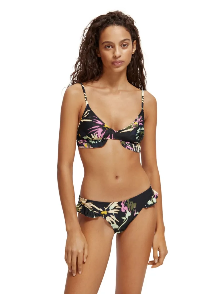 Scotch & Soda 172298 : Printed ruffled bikini bottom