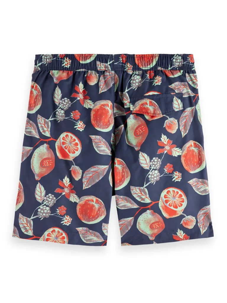 Scotch & Soda 172414 :  Mid-length printed swim short, Multi Fruits - Image 7