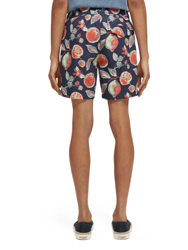 Scotch & Soda 172414 :  Mid-length printed swim short, Multi Fruits - Image 5