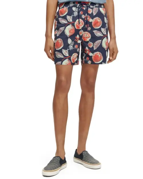 Scotch & Soda 172414 :  Mid-length printed swim short, Multi Fruits