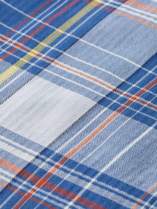 Scotch & Soda 171610 : Regular fit checked seersucker shirt, Blue multi check - Image 7