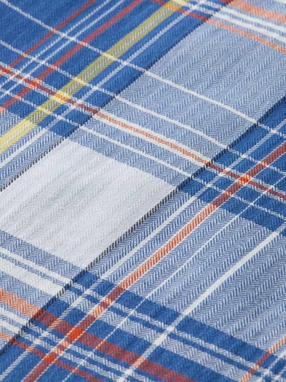Scotch & Soda 171610 : Regular fit checked seersucker shirt, Blue multi check - Image 7