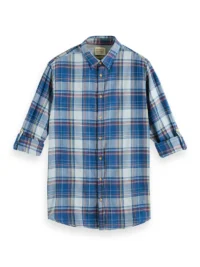 Alternative view of Scotch & Soda 171610 : Regular fit checked seersucker shirt, Blue multi check