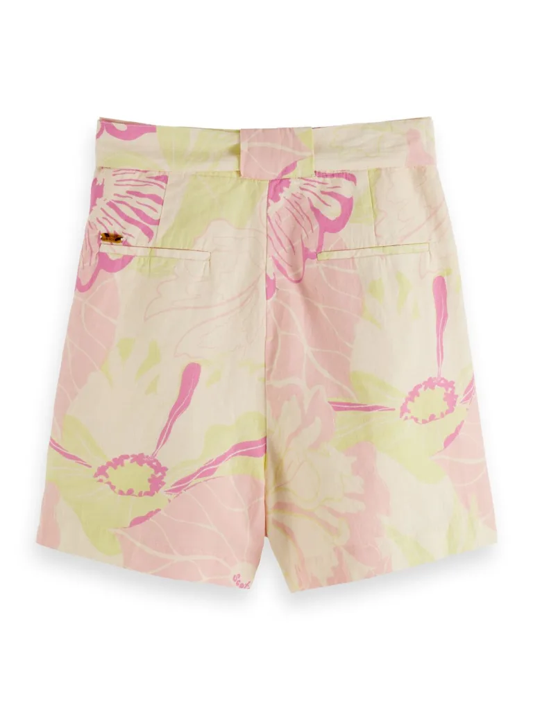Scotch & Soda 172793 :  High-rise mid-length shorts, Vondelfield Blossom - Image 4