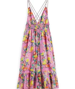 Alternative view of Scotch & Soda 172819 :  Smocked midi strap dress, Citrus Orchid