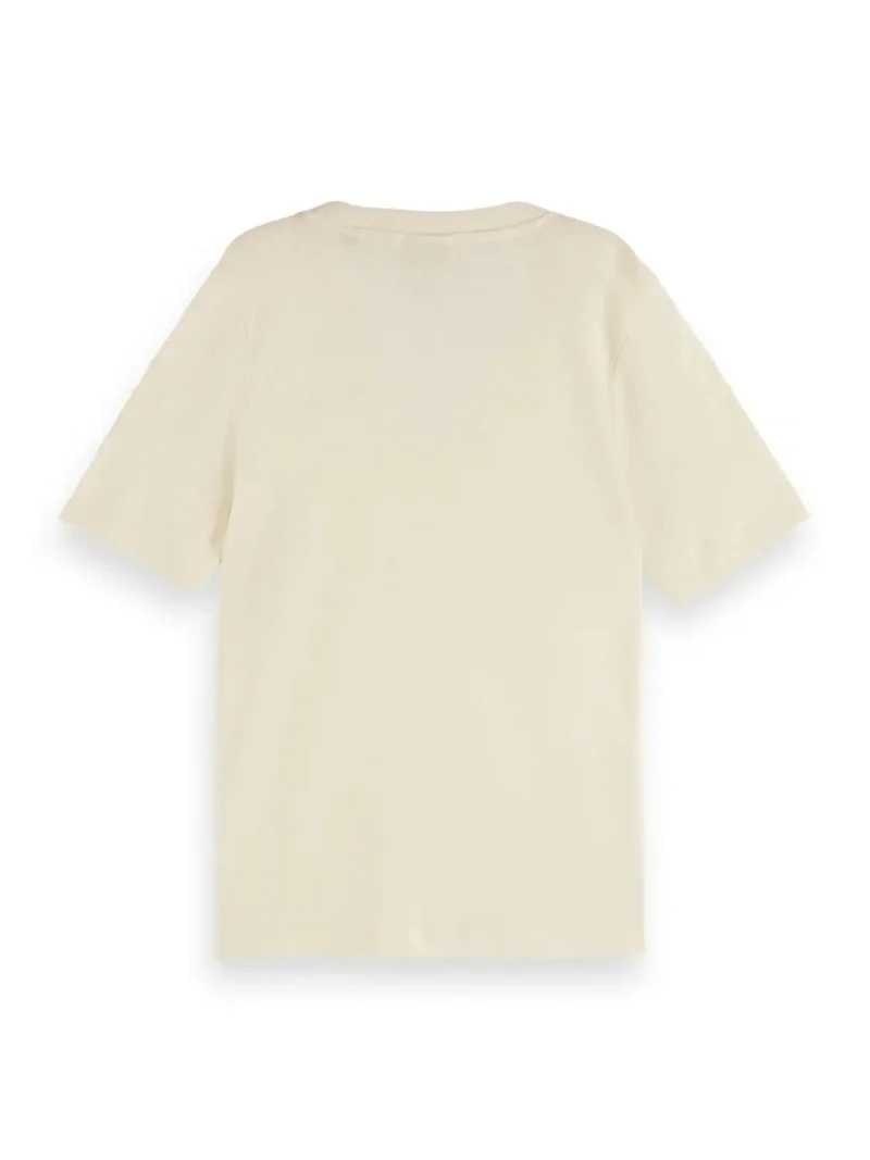Scotch & Soda 171790 : V-neck Linen blend T-shirt - Image 4