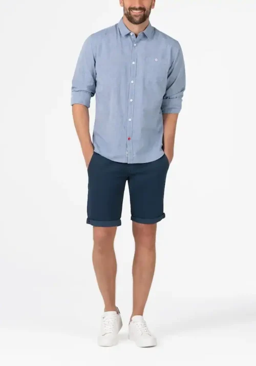 Timezone: Slim Janno Chino Shorts, Navy - Image 3