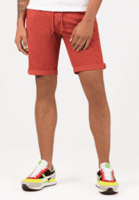 Timezone: Slim LucaTZ Short print AOP, Rust