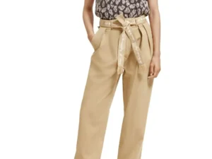Scotch & Soda 173154:  High rise relaxed taper pants, Sand