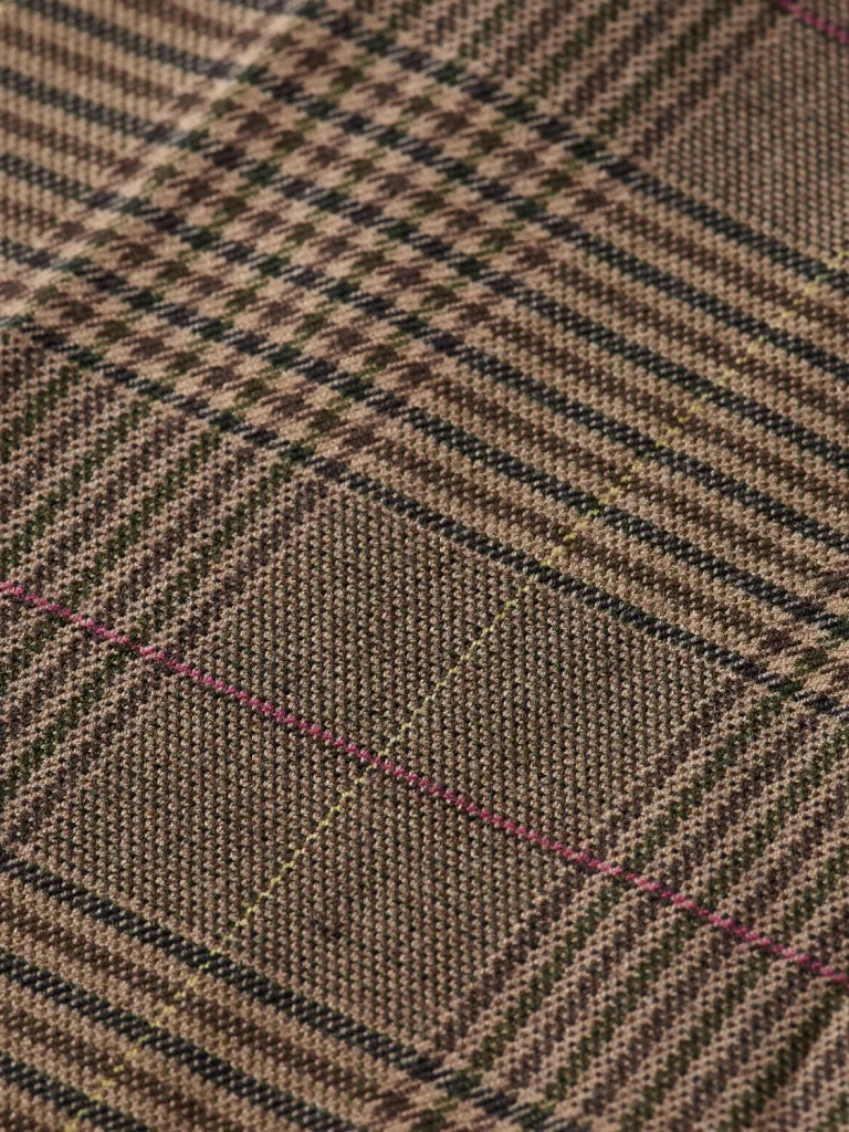 Scotch & Soda 174329 : Slim tapered check chino, Taupe check - Image 6