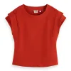 Scotch & Soda 173293: Armhole detail T-shirt, Ketchup