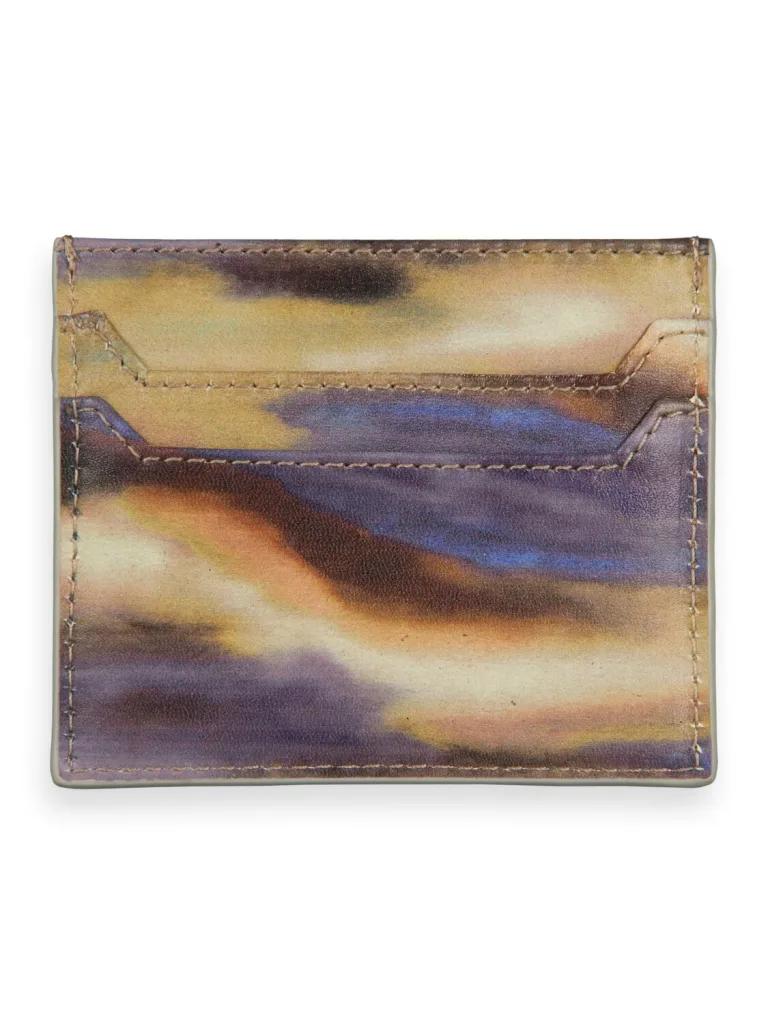 Scotch & Soda 174258: Leather cardholder, Blue blurred - Image 2