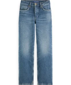 Alternative view of Scotch & Soda 167055 : The Sky high-rise straight leg jeans