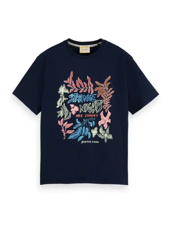 Scotch & Soda 173034 : Regular fit printed tee , Navy - Image 2