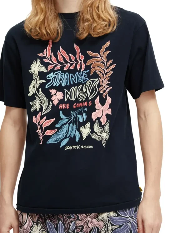 Scotch & Soda 173034 : Regular fit printed tee , Navy - Image 5