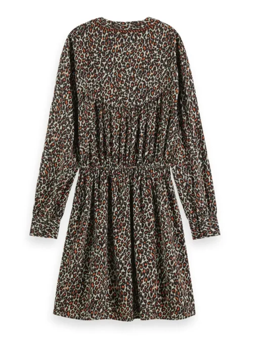 Scotch & Soda 173377: Long-sleeved V-neck mini dress image4