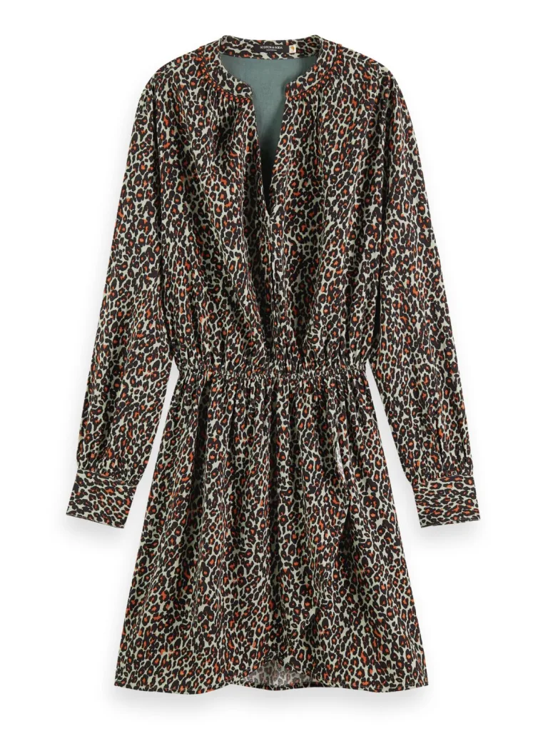 Scotch & Soda 173377: Long-sleeved V-neck mini dress - Image 2